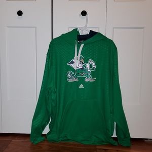 Adidas Notre Dame fleece hoodie